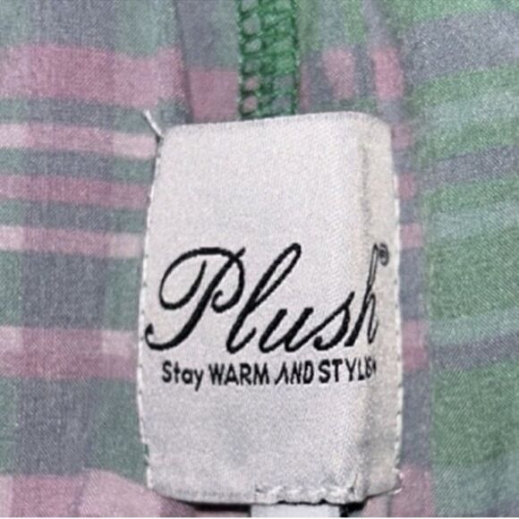 Revolve Plush Plaid Sarong Skirt(Size Medium) - Picture 5 of 5